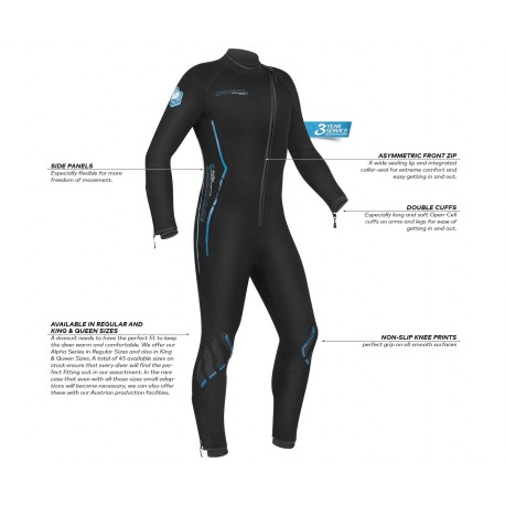 Oblek ALPHA PRO 5mm Overall Men