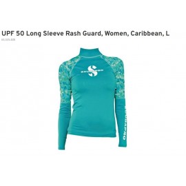 Triko SCUBAPRO UPF 50 Long Sleeve Rash Guard, Women, Caribbean, L 65.535.400