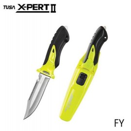 Nůž TUSA FK-910 X-Pert II  ostrá špička / žlutý