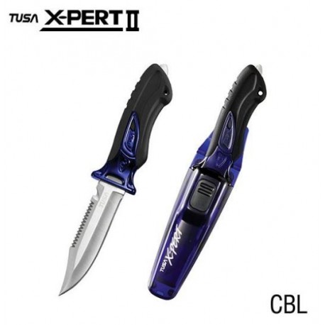 Nůž TUSA FK-910 X-Pert II  ostrá špička / modrý 