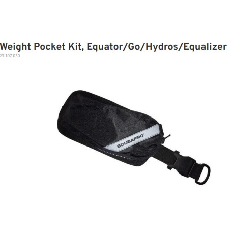 Weight Pocket Kit, Equator/Go/Hydros/Equalizer 23.107.030