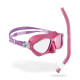 Dětský set maska a šnorchl Cressi MOON & TOP Pink_Lilac DM200740
