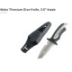 Mako Titanium Dive Knife, 3.5" blade 32.022.000