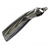 Ploutve Atomic Aquatics SplitFins, Spring Straps Smoke, ocelové pružiny