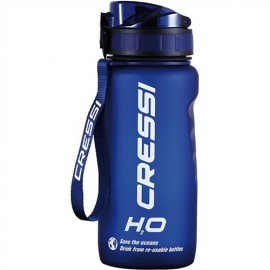 Láhev na vodu Cressi H20 Frosted Bottle MODRÁ