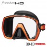 Maska Freedom HD TUSA QB/EO černý silikon / oranžová