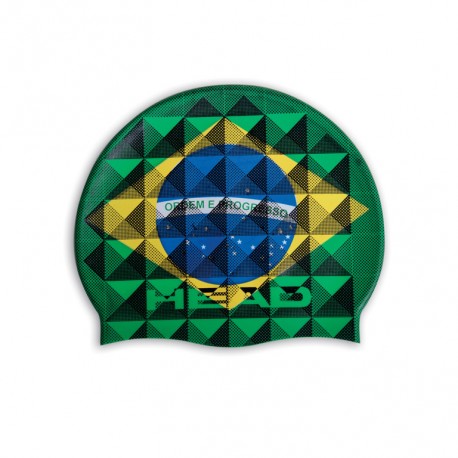 Plavecká čepice HEAD FLAG SUEDE RHOUMB, brazilská