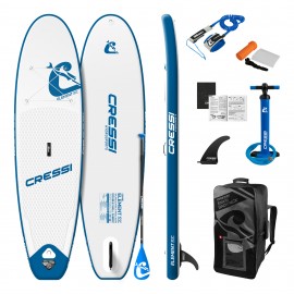 Nafukovací Paddleboard SUP 10.2 CRESSi ELEMENT bílá/modrá