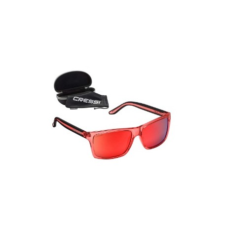 Rio Sunglasses CRESSi crystal RED/ mIrrored lens RED XDB100110